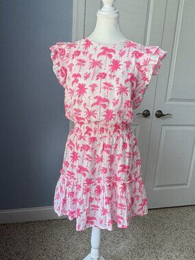Vineyard Vines Palms and Plumeria Smocked Dress size Small